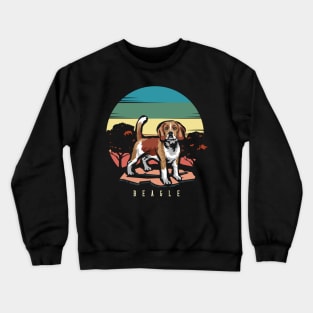 Beagle | Retro design for Dog Lovers Crewneck Sweatshirt